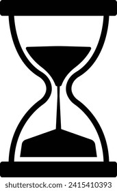 Time Wine сreative idea logo design. Hourglass or sandglass vector realistic icon, Vector hour glass clock with flowing sand. time. isolated on transparent background, used for mobile , web or app.