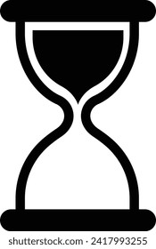 El diseño del logo de la idea de с del vino del tiempo. Icono realista de cristal de arena o cristal de vidrio de vidrio, reloj de cristal de hora vectorial con arena flotante. tiempo. aislado en fondo transparente, usado para móvil, web o aplicación.