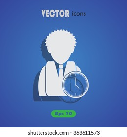 Time for work icon - Over time working icon