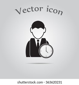Time for work icon - Over time working icon