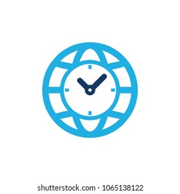 Time World Logo Icon Design