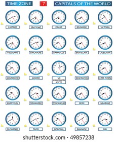 TIME ZONE 7 - ALL CAPITALS OF THE WORLD - FILE 7/8