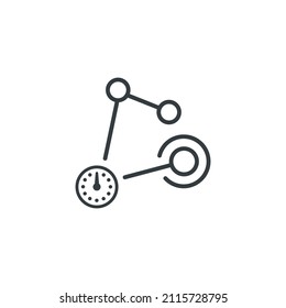 Time zone icon, vector illustration