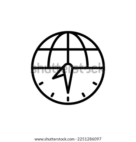 Time Zone icon in vector. Logotype