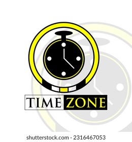 Time Zone Logo Design Template. Watch for home decor emblem design.
