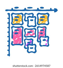 timeboxing time management doodle icon sketch vector. timeboxing time management sign. isolated symbol illustration