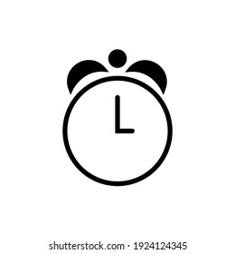 time,clock, or alarm  logo vektor simple desain white background