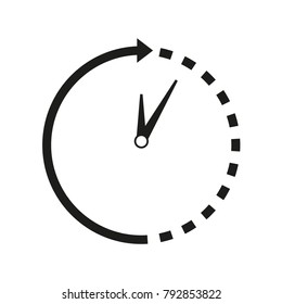 Time-clock around icon