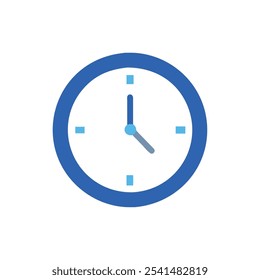 time-clock icon vector illustration style