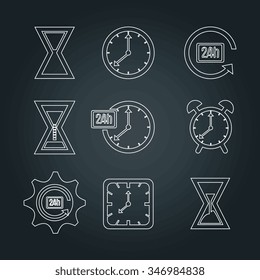 Time,clock, watch icon graphic design, vector illustration eps10