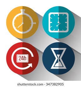 Time,clock, watch icon graphic design, vector illustration eps10