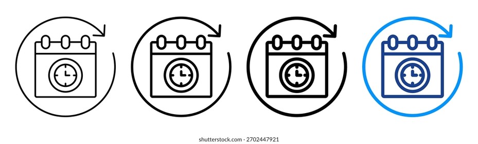 Zeitrahmen-Symbol - Sammlungssatz für unterschiedliche Umrisse