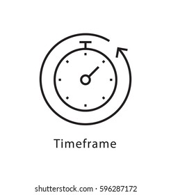 Timeframe Vector Line Icon