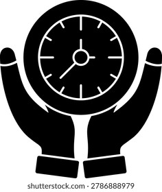 Timekeeping Art vector Icon Design Illustration