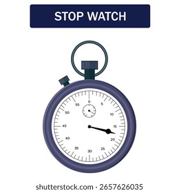 Timekeeping Stopwatch Icon. Accurate Time Measurement Tool