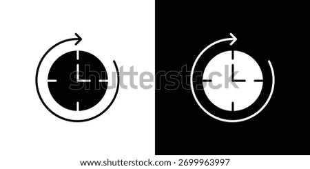 Timelapse icon concept design element. pictogram icons.