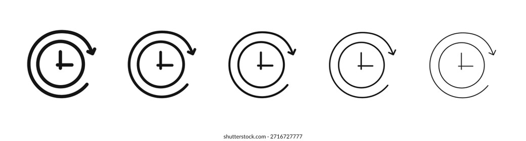 Timelapse icon design, logo, app, UI. Vector illustration, EPS