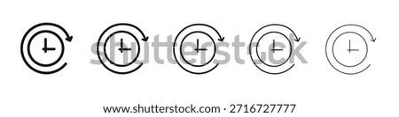 Timelapse icon design, logo, app, UI. Vector illustration, EPS