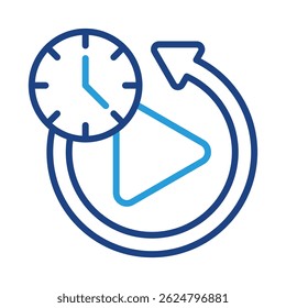 Time-Lapse Icon Element For Design