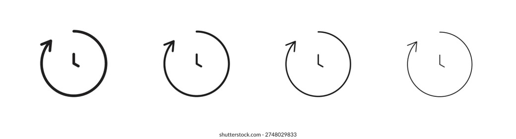 Timelapse icon. Simple graphic element set
