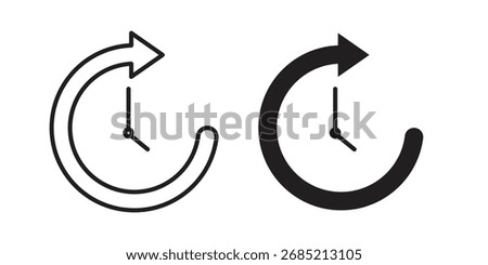 Timelapse icon vector sign symbol