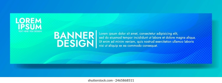 Timeless abstract gradient wave template that enhances branding and marketing with its premium green and blue refined beauty