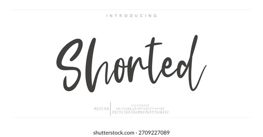 Timeless alphabet font. Awesome typeface a to z design vector.