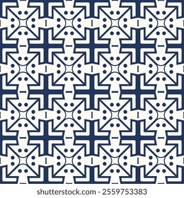 Timeless Azulejos Ceramic Tile Collection with Elegant Hand-Drawn Blue Floral Geometric Patterns, Seamlessly Designed Vectors for Unique Decorative Backgrounds.