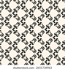 Timeless black and white ornate floral seamless pattern. Perfect for textiles, digital paper, packaging, and branding. Commercial license ready.