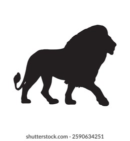 Timeless and Classic Lion Silhouette for Versatile Use - Lion Vector - Lion Icon
