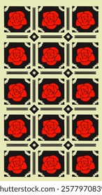 A timeless deep red rose design, Each rose is a whispered burst of grace and elegance.