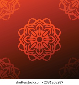 Timeless Elegance: Abstract Oriental Henna Vector Ornamental Pattern Vintage Decorative Indian Arabesque Tribal Paisley Arabic Yoga Meditation Round Hand Art Asian Black Circle Culture Curve Decoratio