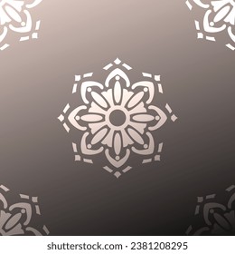 Timeless Elegance: Abstract Oriental Henna Vector Ornamental Pattern Vintage Decorative Indian Arabesque Tribal Paisley Arabic Yoga Meditation Round Hand Art Asian Black Circle Culture Curve Decoratio