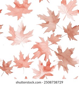 Otoño atemporal Hojas de eucalipto de invierno Acuarela Diseño escandinavo Abstractas Patrón transparente Cortina de Fondo de pantalla Fondo de cama Tapicería Regalo Envoltura de papel Vector 