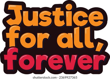 Timeless justice represented through captivating lettering.