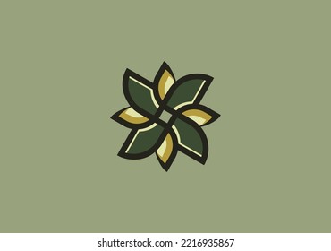 Timeless Logo Concept Sword Flower