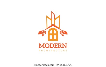 A timeless logo design showcasing an elegant mansion silhouette, representing luxury and prestige.