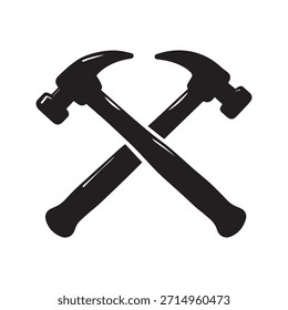 Logotipo minimalista atemporal del hombre de mano con el símbolo universal de la herramienta
