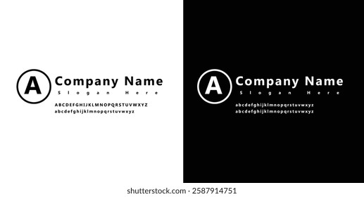 Timeless and Modern Business Logo with Customizable Serif Font for Branding