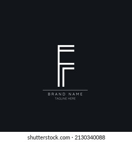 Timeless modern F initial based logo icon