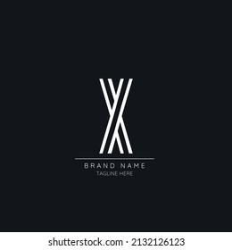 Timeless modern X initial based logo icon