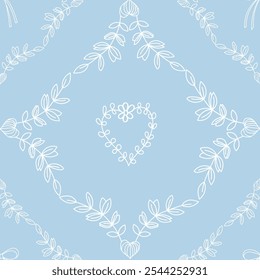 Timeless Nursery, Geometric shapes e Blue,Blue monochrome, whites, Beige colours ,seamless pattern ,prints background