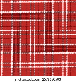 Timeless Red and White Gingham Checkered Print