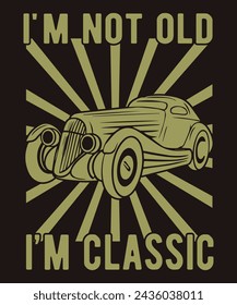 A timeless and stylish t-shirt design that celebrates the vintage vibe