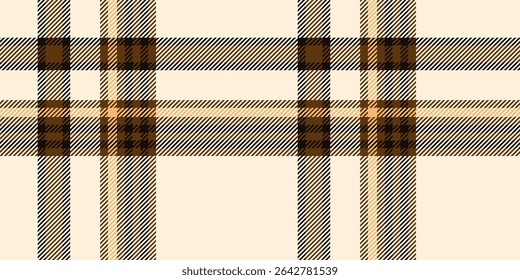  A timeless tartan plaid pattern featuring rich brown and beige tones with bold overlapping lines and squares, creating a sophisticated geometric design suitable for textiles or decorative projects.