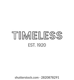 Timeless typography design with classic appeal