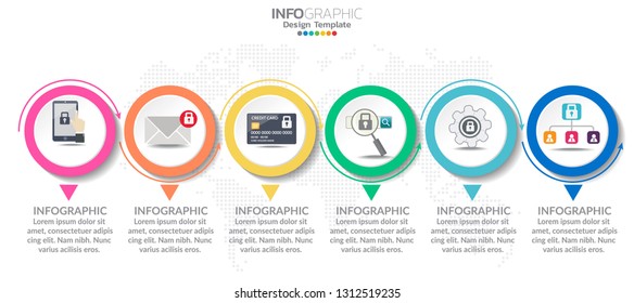 Timeliane infographic template with frame and text layout.