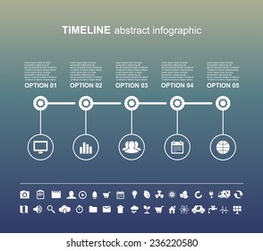 Timeline abstract info graphics concept