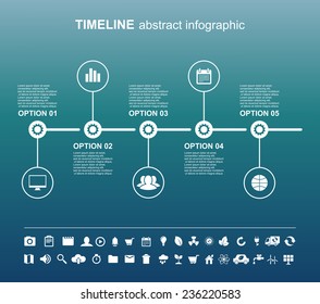 Timeline abstract info graphics concept