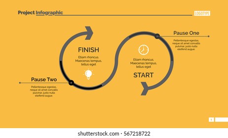 Timeline Arrow Diagram Slide Template